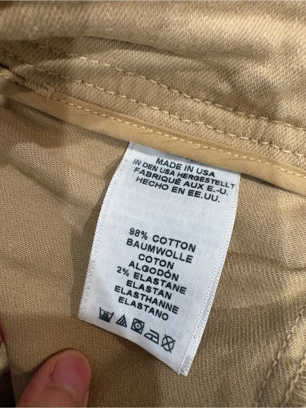 True Religion Men's Khaki Cargo Joggers